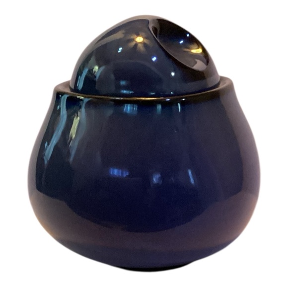 Sango Blue Ceramic Lidded Jar – Modern Round Storage Pot Sugar Bowl - Picture 4 of 6